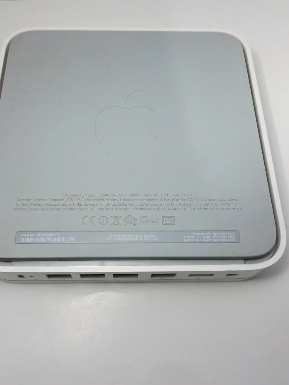 AirPort Extreme 802.11n (4th Generation) used